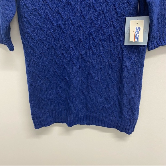 ✨NEW✨ BLUE VINTAGE KNITTED TOP | SEARS - Picture 3 of 8